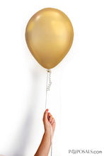 Gold Chrome 11" Latex Balloon 10 - Pack