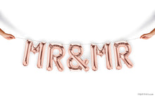 Mr & Mrs Individual Letter Foil Mylar Balloon Banner