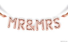 Mr & Mrs Individual Letter Foil Mylar Balloon Banner