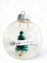 Winter Wonderland Snow Globe Bridesmaid / Maid of Honor Keepsake Christmas Ornament